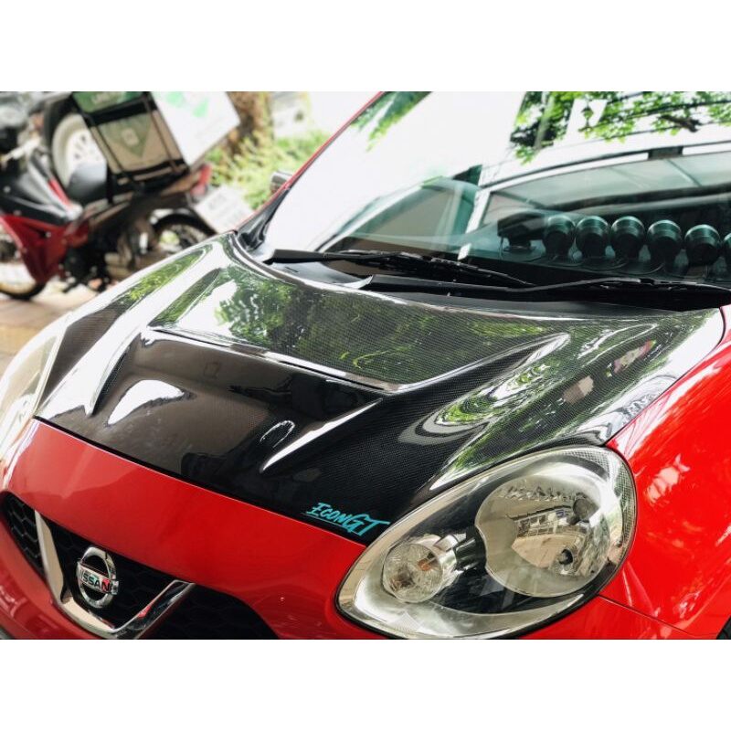 ฝากระโปรง Econ GT ฝากระโปรงคาร์บอน ไฟเบอร์ คาร์บอน เคฟล่า NISSAN March ตรงรุ่น ฝาเจาะ - ฝาเดิม น้ำหนักเบา ฝาซิ่ง ฝาแต่ง ราคา 12,705 บาท*ส่งฟรี