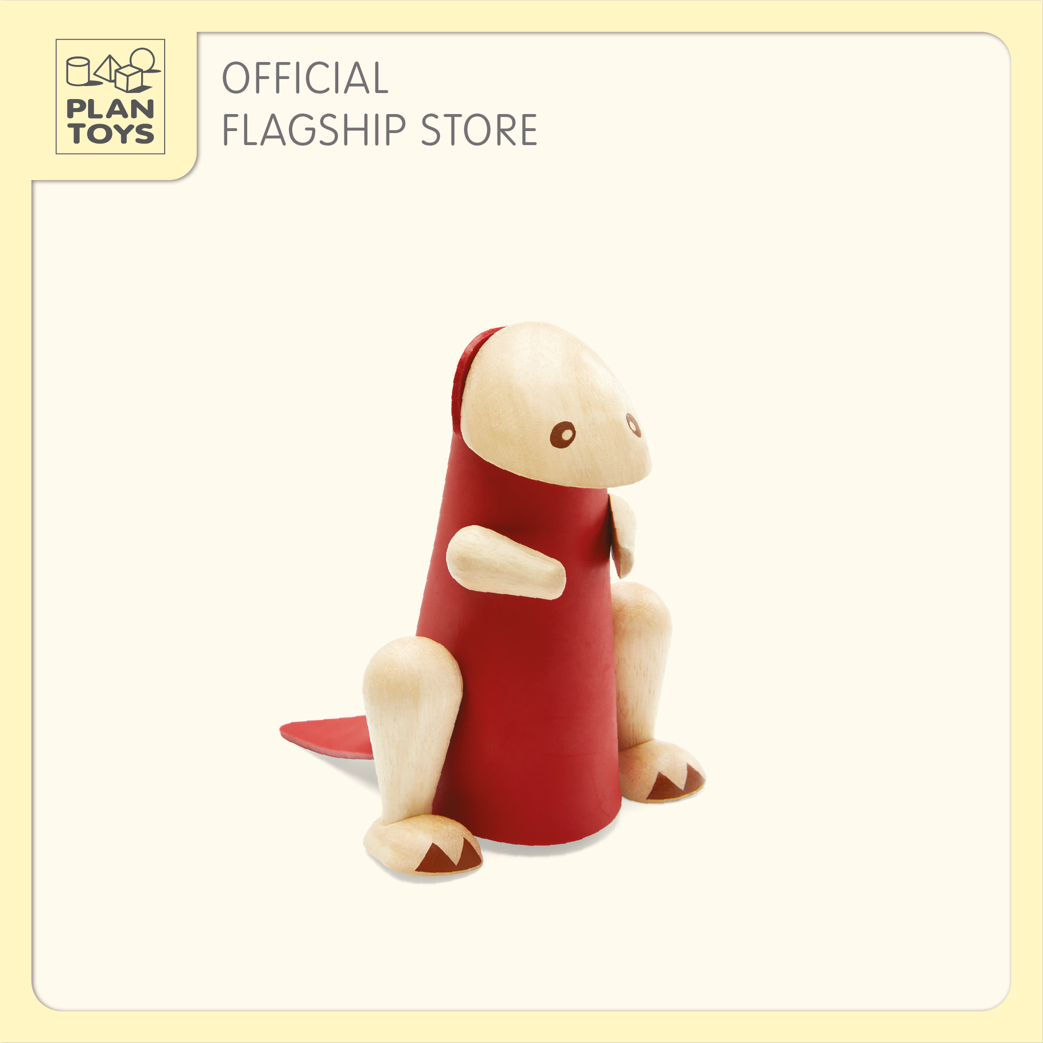 PlanToys ของเล่นไม้ Diy Tyrannosaurus ชุด DIY ไทแรนโนซอรัส เสริมพัฒนาการ สำหรับเด็กอายุ 3 ปี ขึ้นไป ราคา 600 บาท*ส่งฟรี