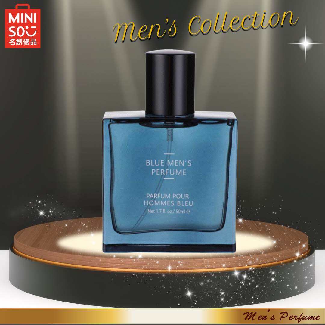 Blue men's perfume miniso hot sale