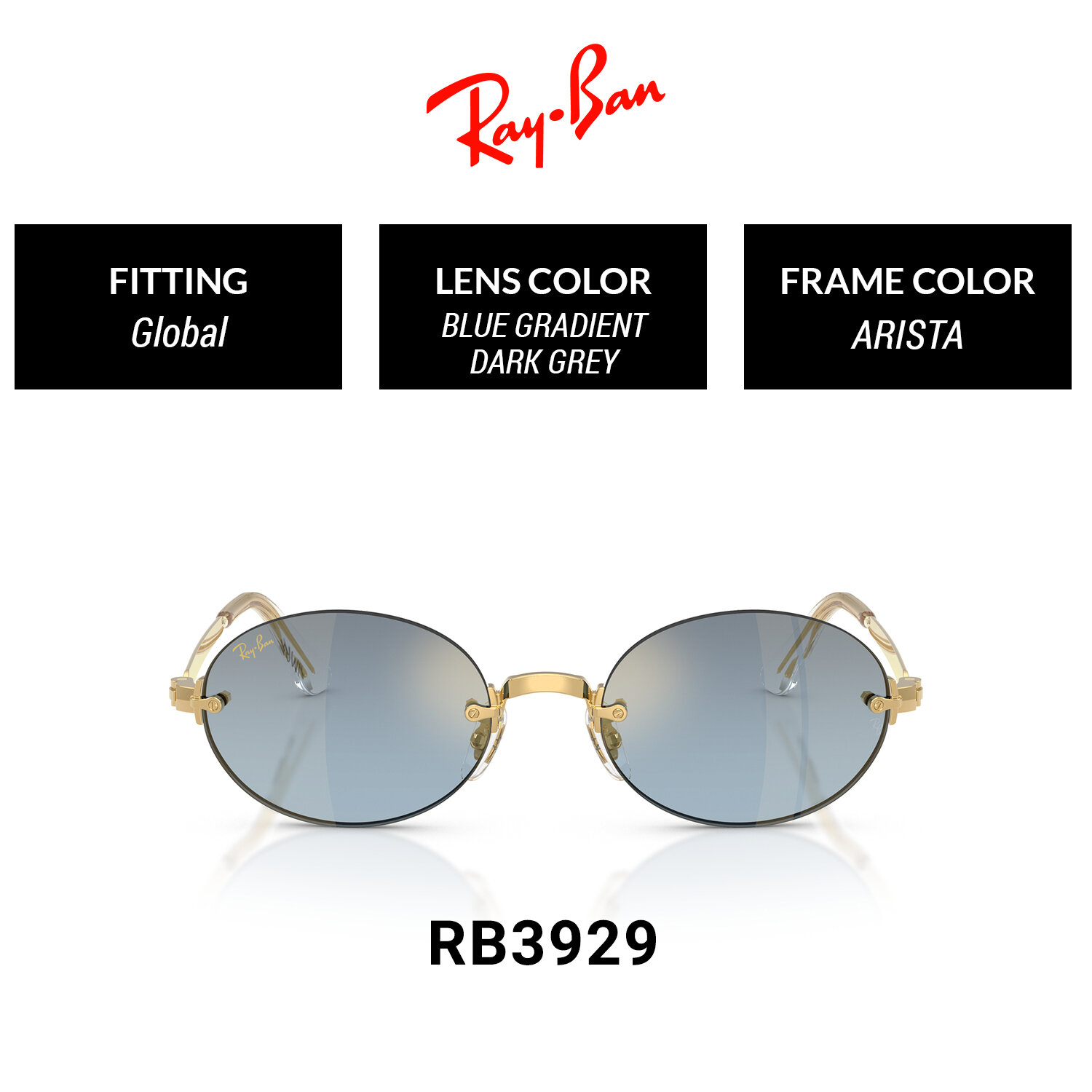 Ray-Ban 0Rb3929 001/S254 ราคา 8,850 บาท*ส่งฟรี