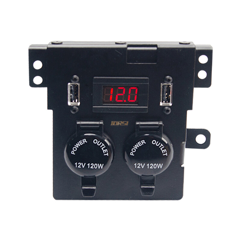 LT | Dual Cigarette Lighter Socket Adapter with USB Fast Charging and Voltage Display for Mitsubishi Pajero V97 V93 V87 ราคา 1,803 บาท*ส่งฟรี