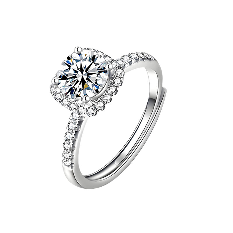 HANJIU | 1 Carat Silver Moissanite Ring ราคา 2,425 บาท*ส่งฟรี