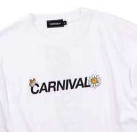 เสื้อยืด Carnival Flower ขาว ดำ
