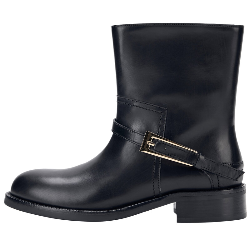 NOOWALORDE | New Fashionable Height-increasing Ankle Boots with Belt Loops ราคา 8,232 บาท*ส่งฟรี