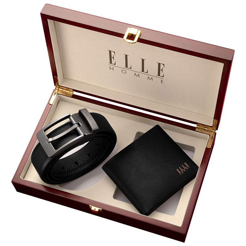 ELLE HOMME | Leather Belt with Pin Buckle for Men ราคา 2,536 บาท*ส่งฟรี