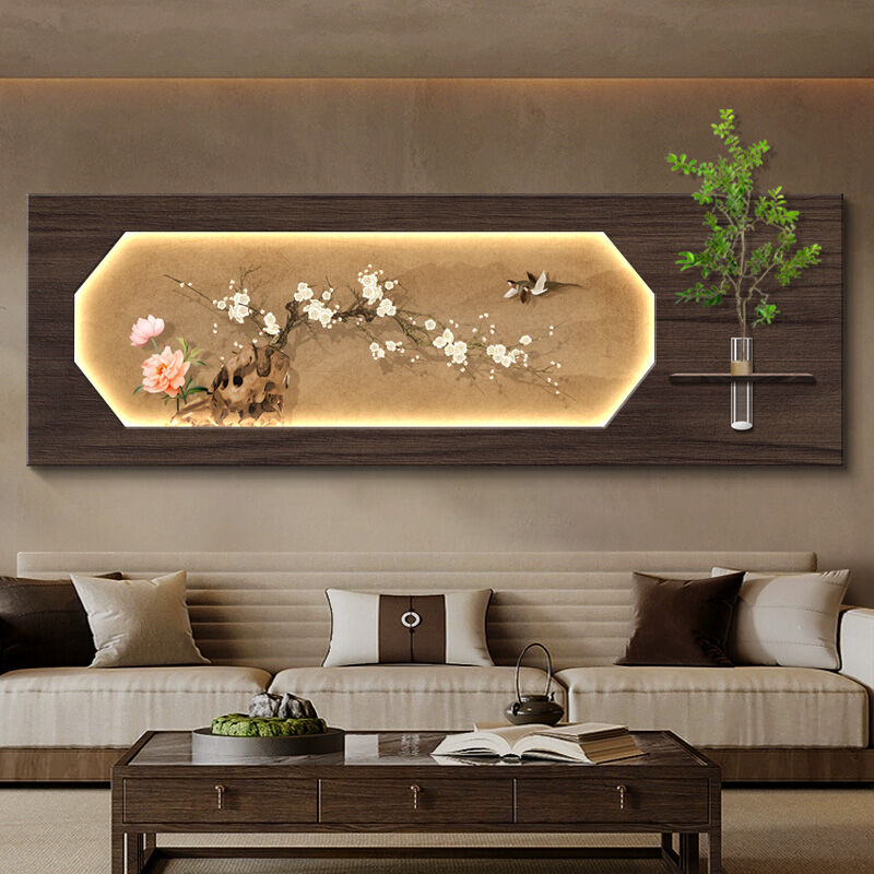 XIANGTUYIN | New Chinese Style High-Quality Water-Cultivated Green Plant Wall Art for Living Room ราคา 4,554 บาท*ส่งฟรี