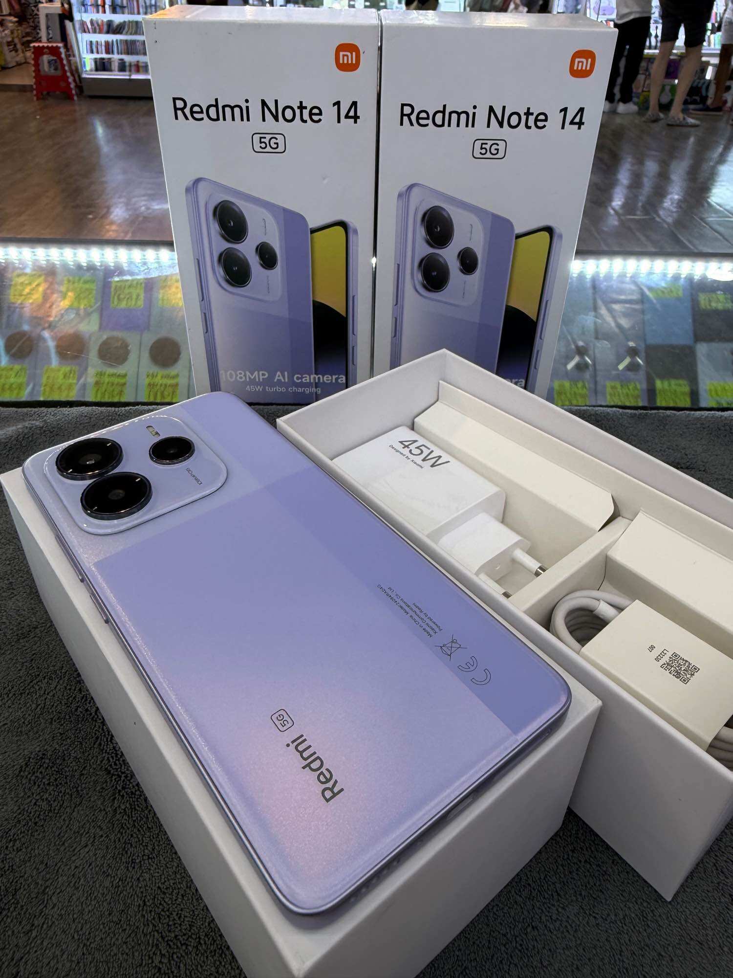 Redmi Note14(5g) Ram12/512, Brand New, Genuine, Thai Center. ราคา 7,900 บาท*ส่งฟรี