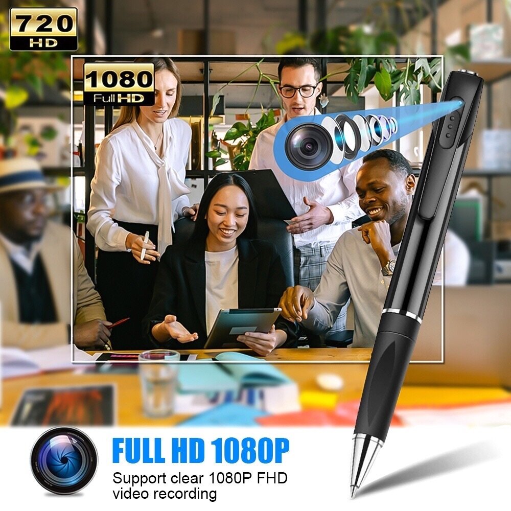 กล้อง​แอบ​ถ่าย​ กล้อง​จิ๋ว​ กล้อง​ปากกา​ กล้อง​วีดีโอ กล้อง​สายลับ​ Spy​ pen Camera​ FHD1080P V8​ ราคา 908 บาท*ส่งฟรี