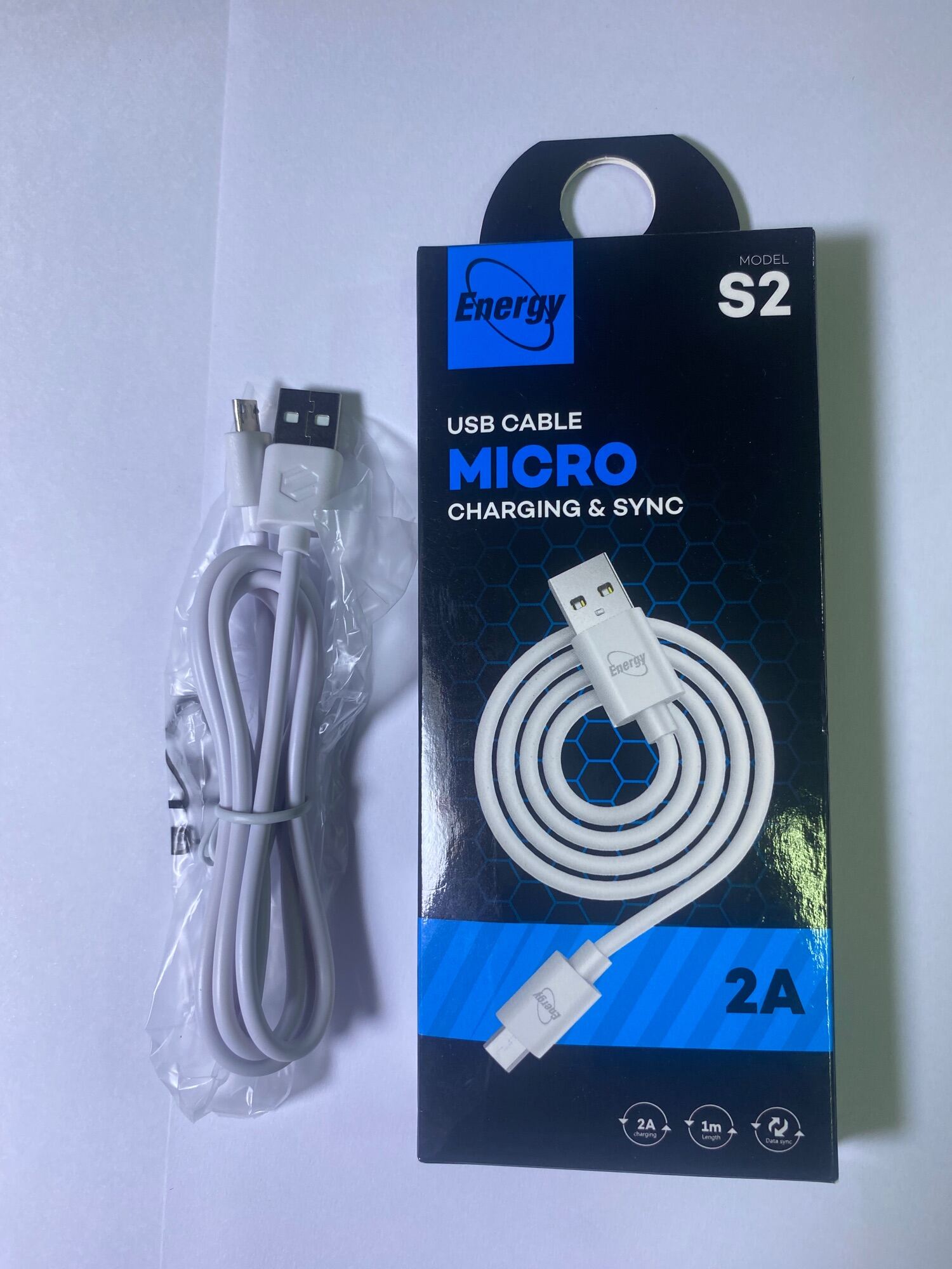 Energy สายชาร์จ S2 รุ่น Micro USB2A2.4A IFast Charg ing Data Cable 2A2 ...