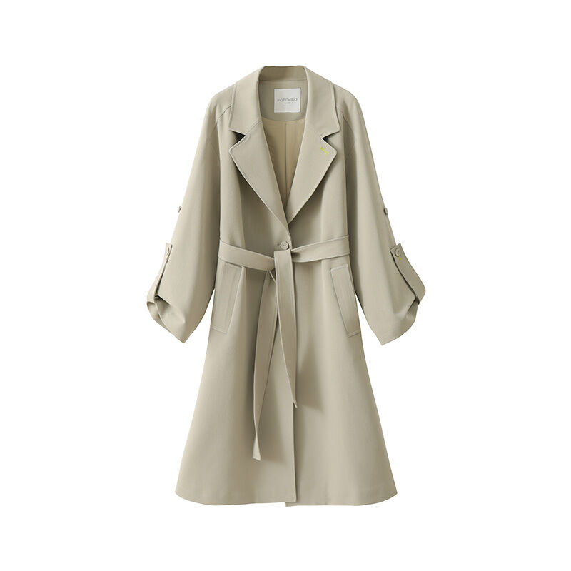 POPCHRIO | Deconstructed Design Row Style Windbreaker Coat Long Length ราคา 4,379 บาท*ส่งฟรี