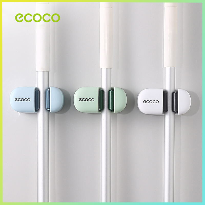 Ecoco Mop ตะขอแขวนติดผนังห้องน้ำแบบไม่มีการเจาะตะขอกาวที่แข็งแกร่งตัวยึดผนังห้องน้ำ ราคา 68 บาท*ส่งฟรี