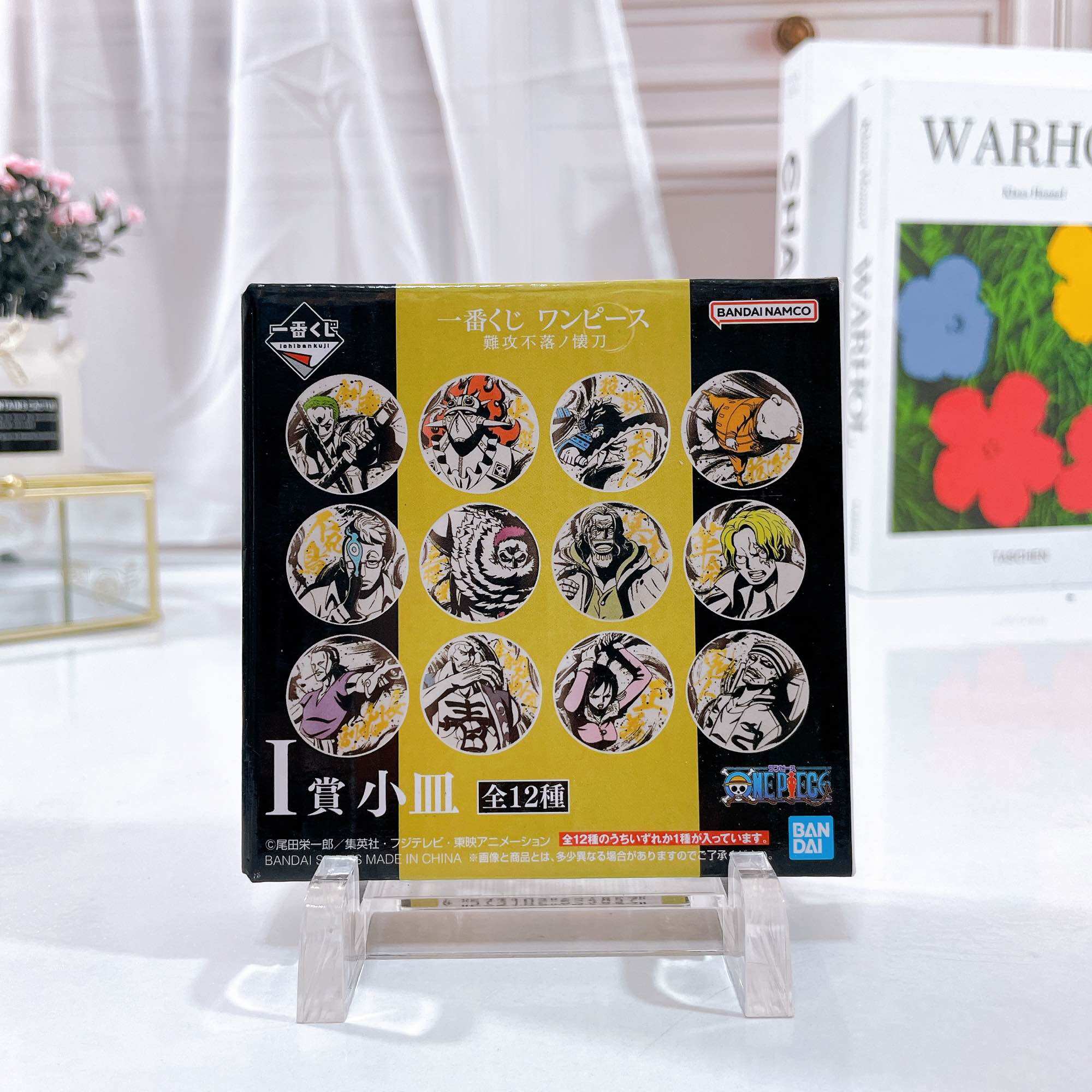 (Ready to Send-013) 100% Genuine from Japan. One Piece Collection Coin Set, Bandaiyama-Go, 3Rd Edition, 12 Coins, Ceramic Plate, Dessert Plate, Japanese Style. ราคา 45 บาท*ส่งฟรี