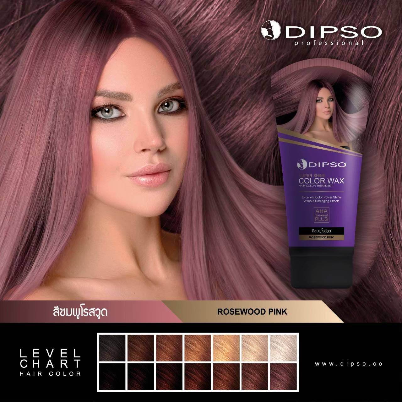 Dipso Super Shine Color wax hair color treatment ดิ๊พโซ่ ซุปเปอร์ชายน์