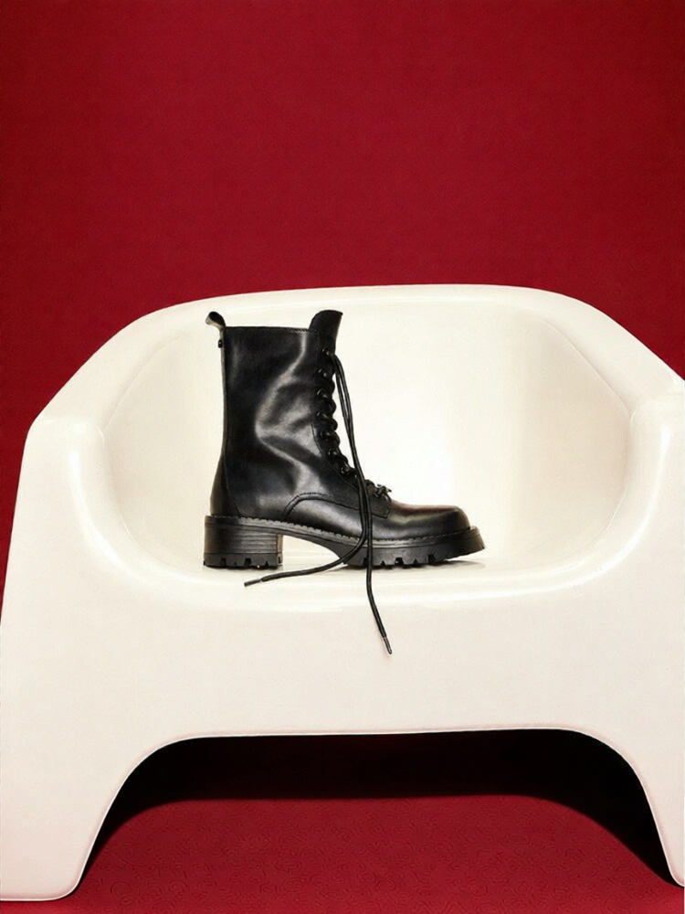 Aldo | Cowhide Cool Stylish Women's Mid Martin Boots ราคา 8,131 บาท*ส่งฟรี