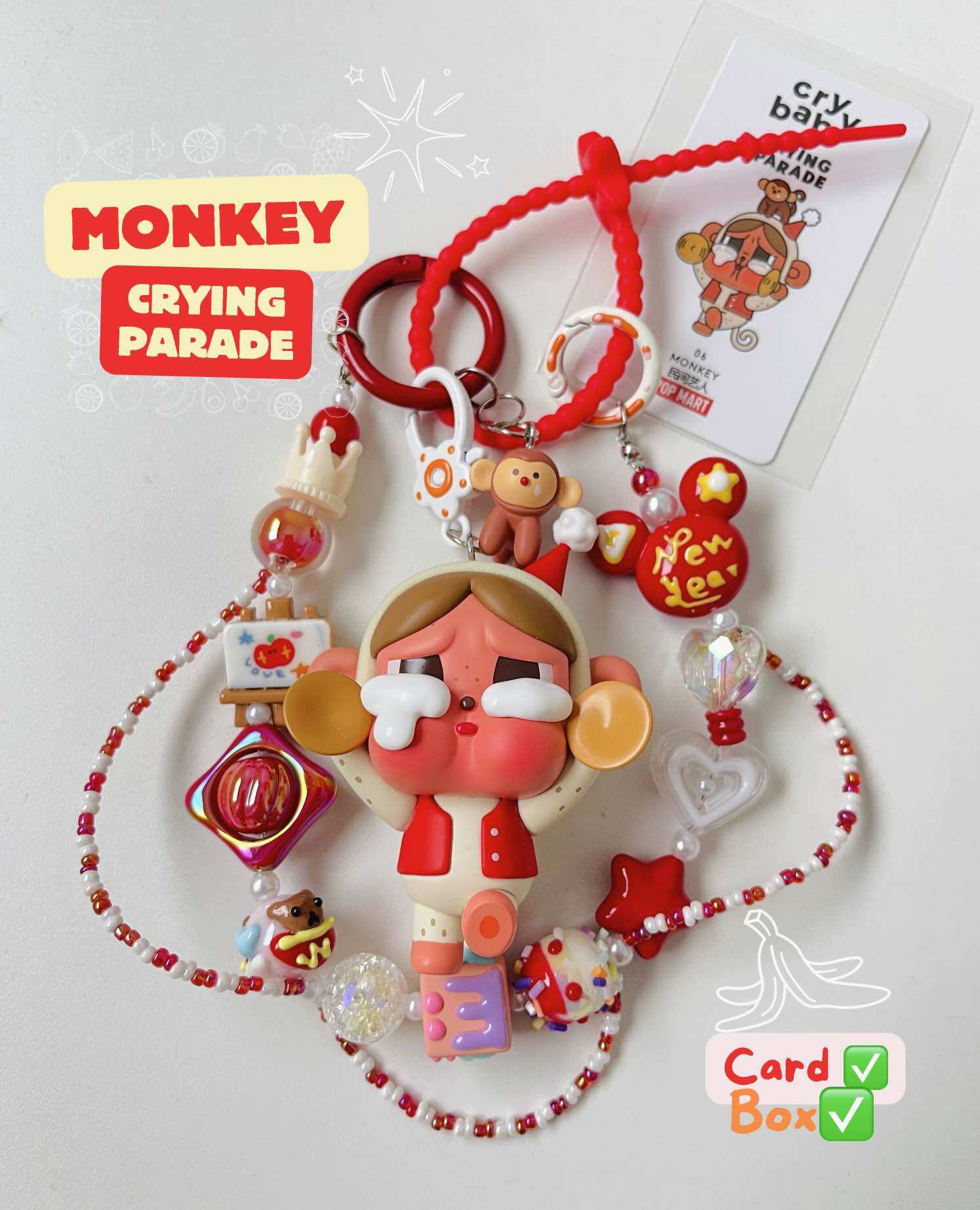 Crybaby Crying Parade‼️ของแท้‼️ พวงกุญแจ diy🌟นัองลิง🌟 ราคา 1,399 บาท*ส่งฟรี