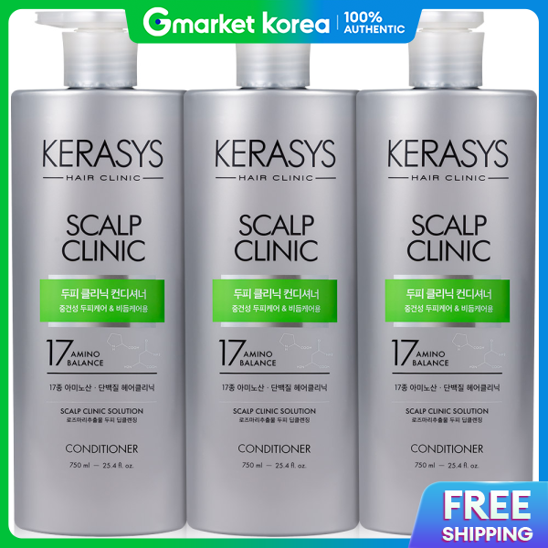 KERASYS | Kerasys Rinse Scalp Clinic Large Capacity 750ml 3-Pack ราคา 740 บาท*ส่งฟรี