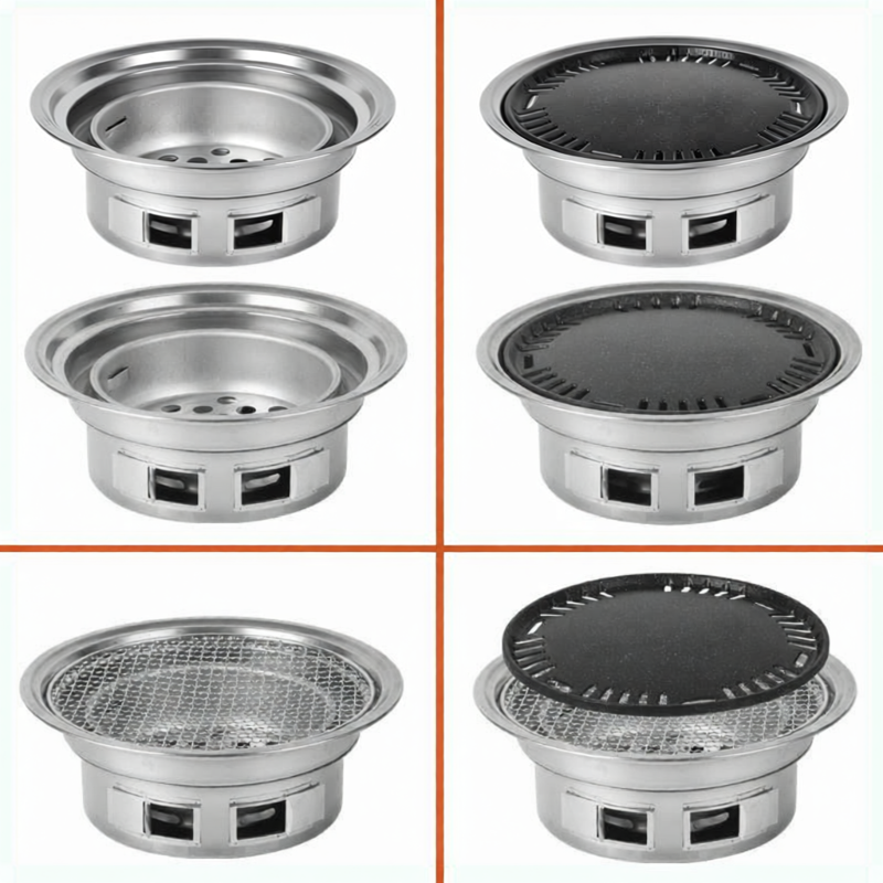 MENGMIAN | Smokeless Round Korean-style BBQ Pot ราคา 851 บาท*ส่งฟรี