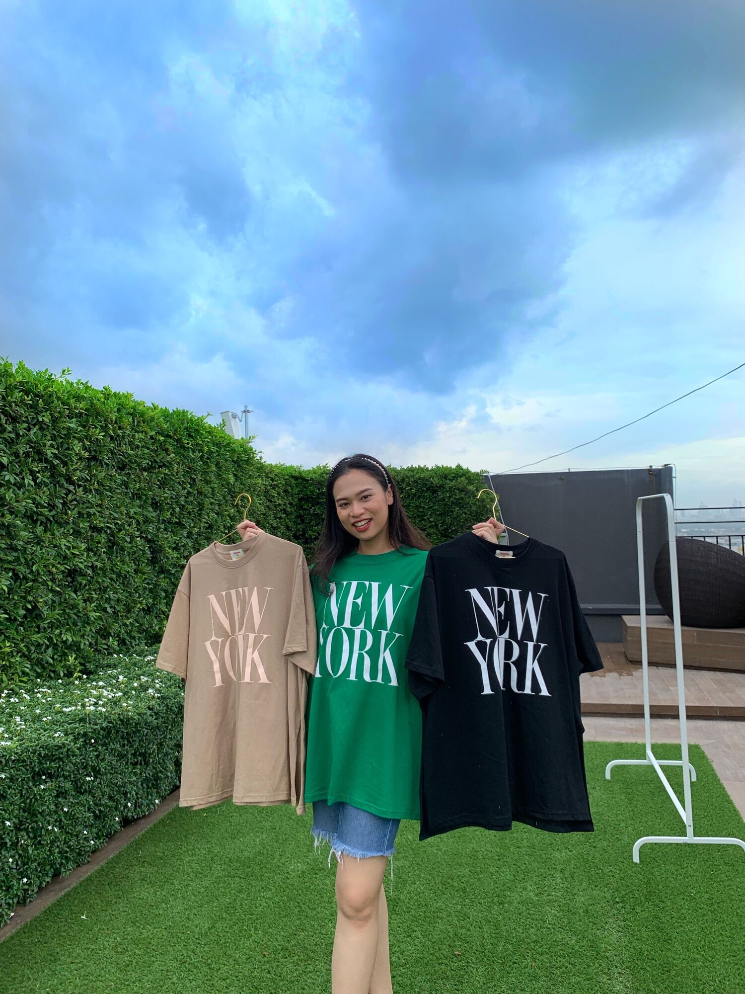 Chalit (พร้อมส่ง) เสื้อยืดNew York ผ่าข้าง ผ้าcotton100% - chalit_official ...