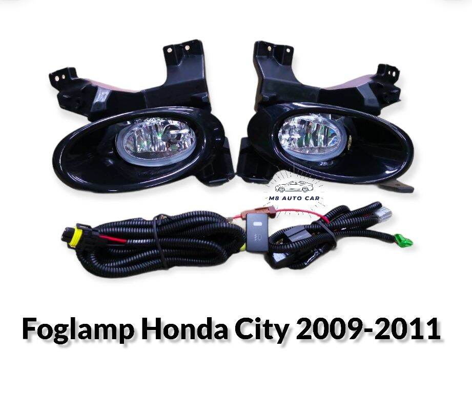 ไฟตัดหมอก honda city 2008 2009 2010 2011 ไฟสปอร์ตไลท์ ฮอนด้า foglamp honda city 2008-2011 ฝาครอบดำ และฝาครอบชุบ ราคา 950 บาท*ส่งฟรี