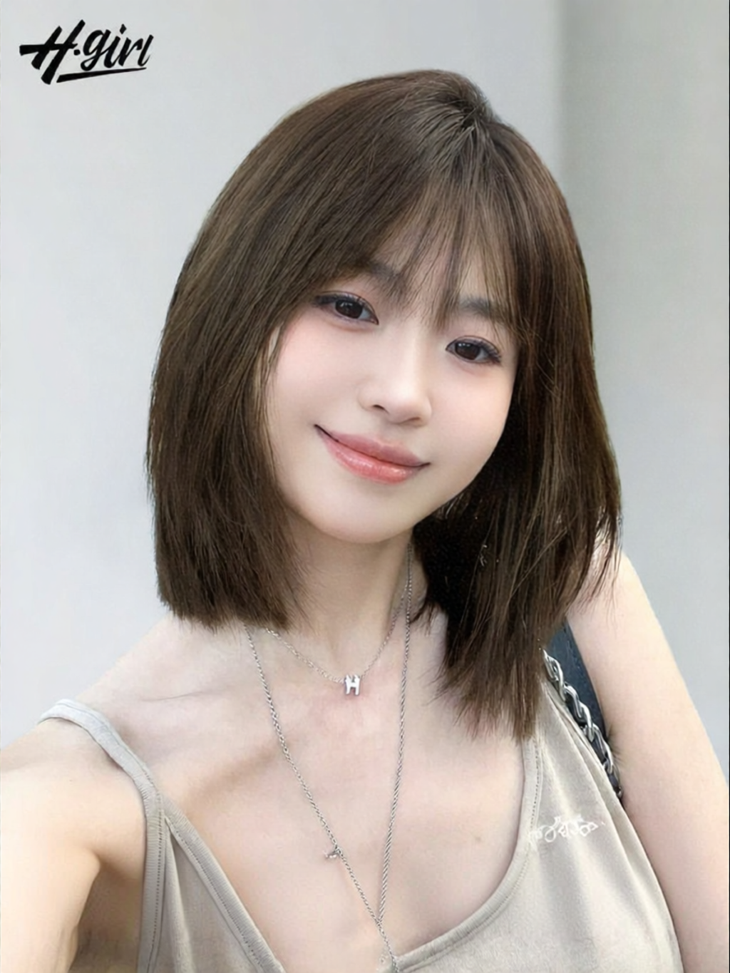 H.GIRL | Natural Seamless Full Real Hair Wig Short To Shoulder Length ราคา 18,667 บาท*ส่งฟรี
