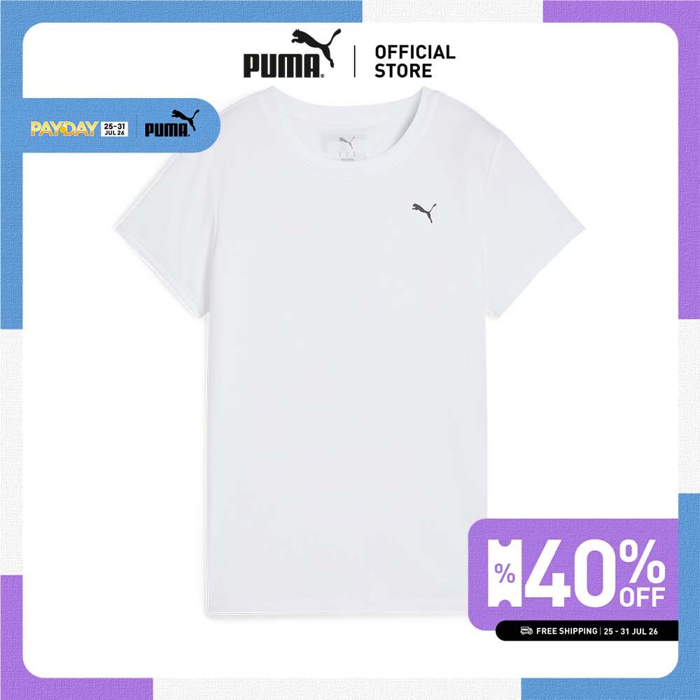 PUMA Running GRAPHICS "Forever. Faster." Tee Women White - 52655452 ราคา 648 บาท*ส่งฟรี