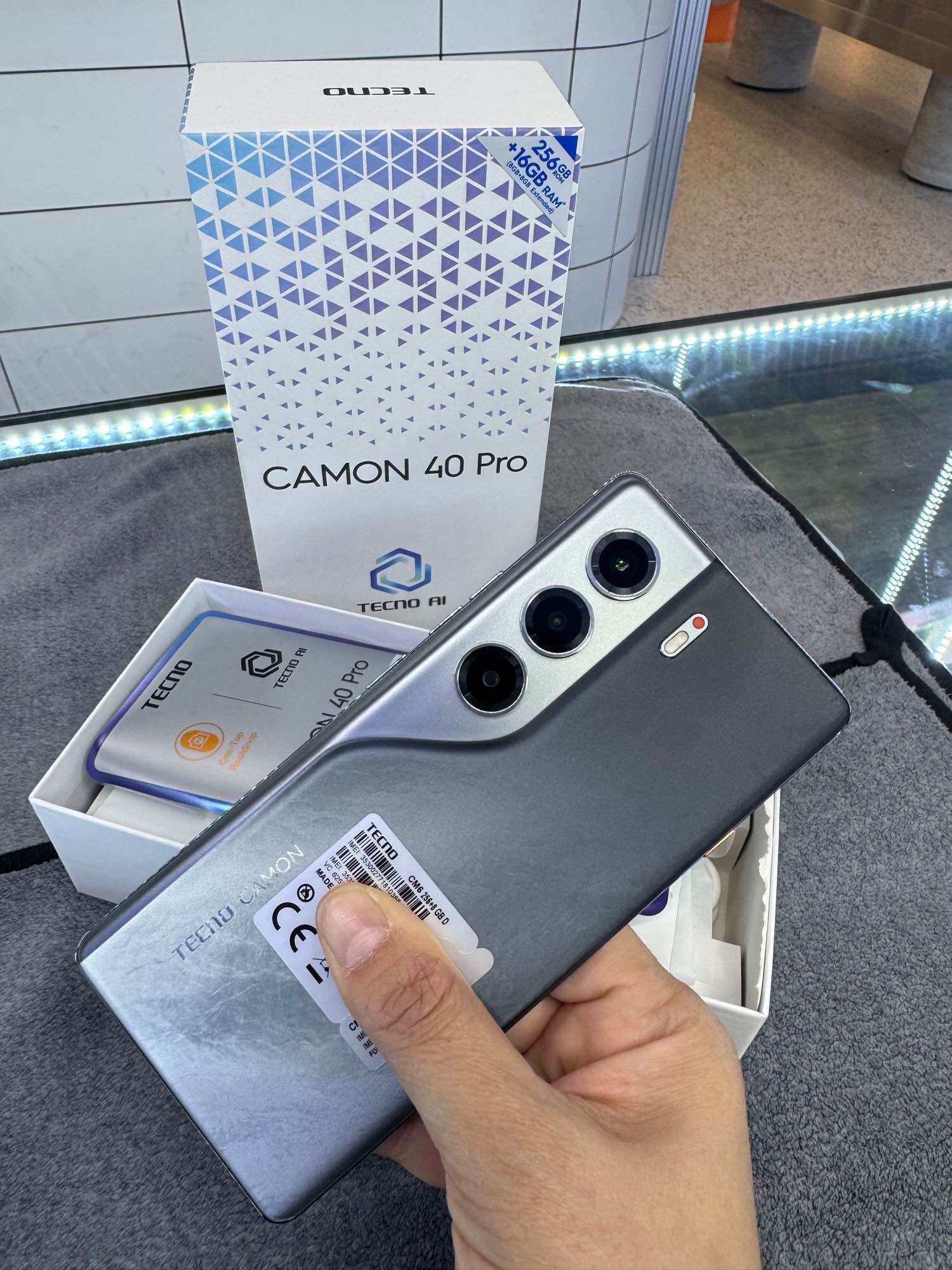 TECNO Camon 40Pro5gแรม8รอม256สวยครบยกกล่อง ราคา 6,590 บาท*ส่งฟรี