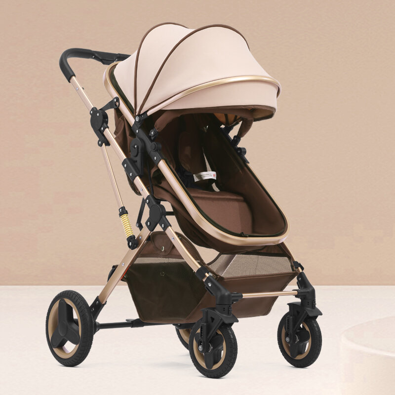 WEIJIA | Foldable Stroller with Reclining Seat and Shock Absorption for 0-3 Year Olds