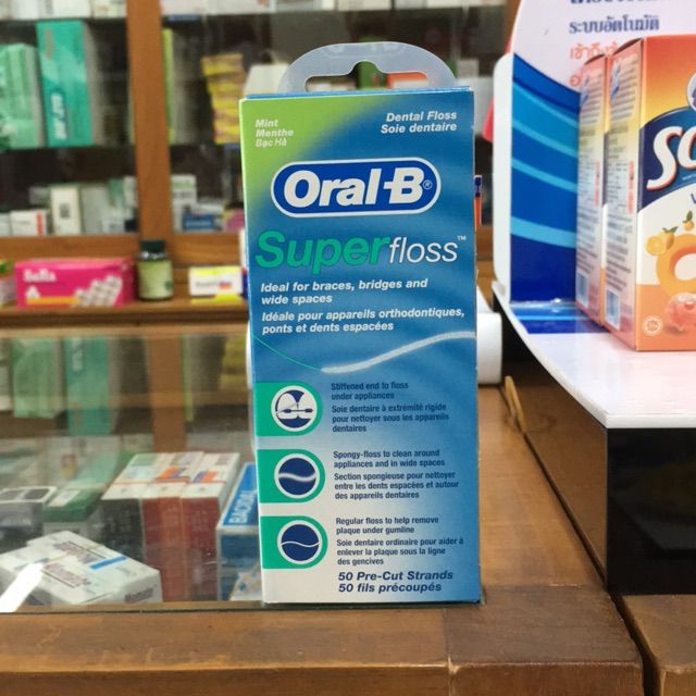 Oral B Superfloss ออรัลบี ซูเปอร์ฟลอส. 