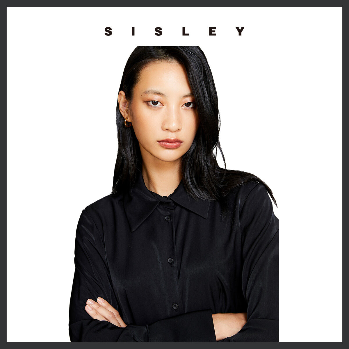 Sisley SHIRTS for Woman NERO 54YTLQ05J ราคา 2,628 บาท*ส่งฟรี