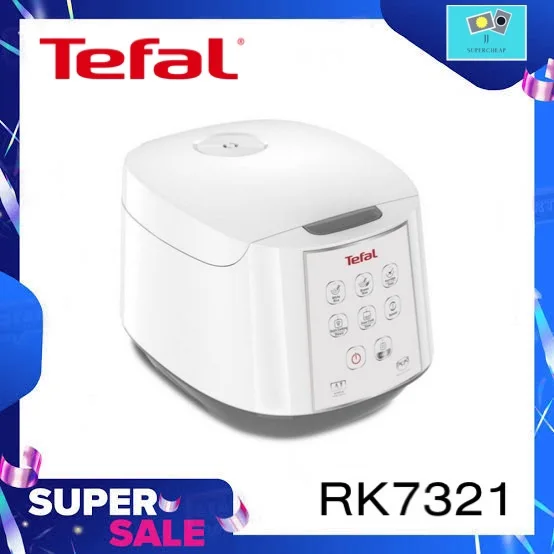TEFAL หม้อหุงข้าว ขนาดความจุ 1.8 ลิตร รุ่น RK7321 (สีขาว)