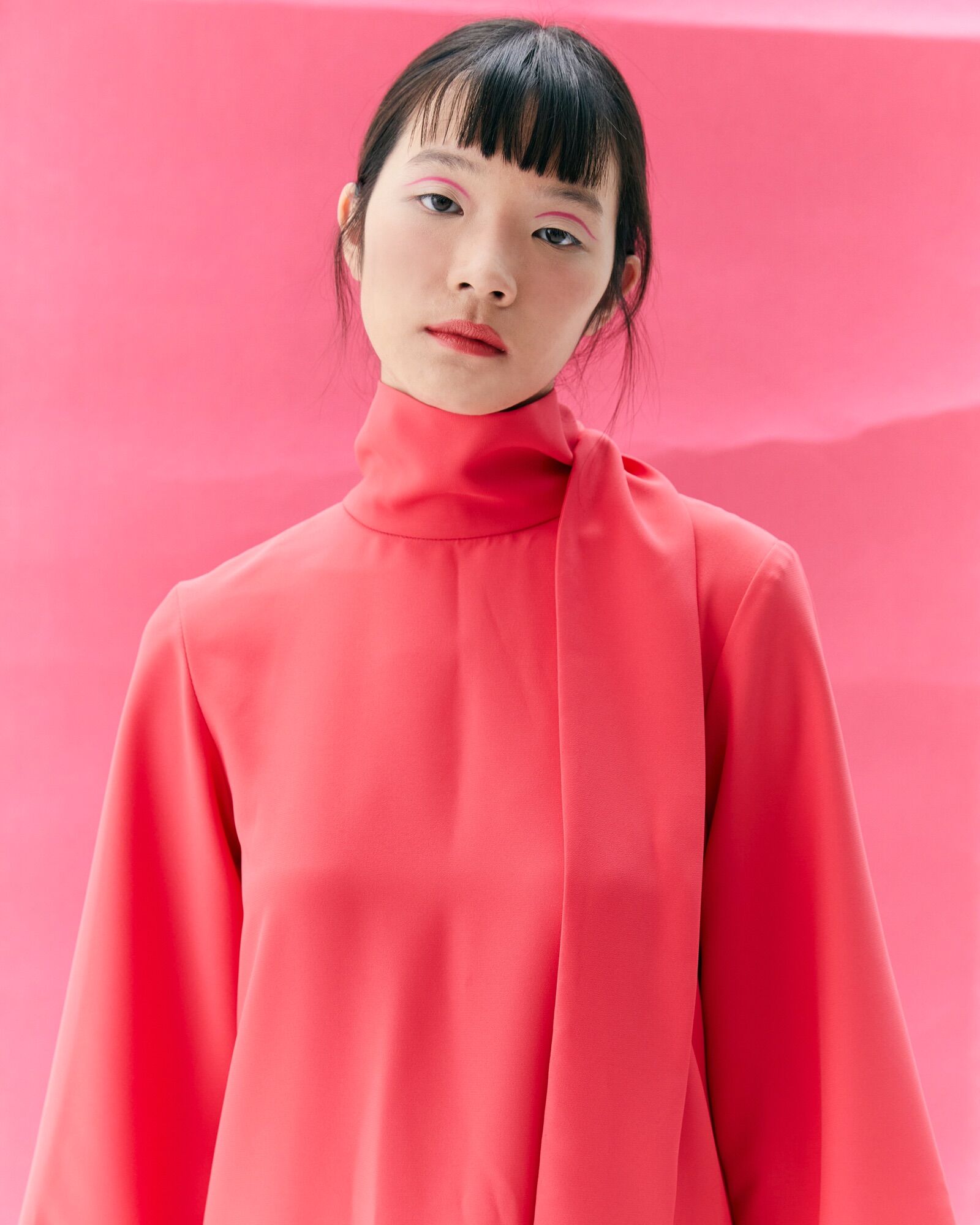 DOTLINEPLAIN / BRASSIERE DRESS HOT PINK Lazada.co.th