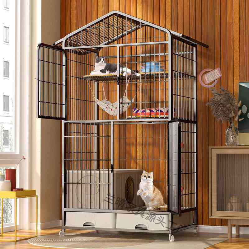 ZHENTAIYUAN | Large Freedom Space Cat Cage With Toilet 4 Layers ราคา 1,215 บาท*ส่งฟรี
