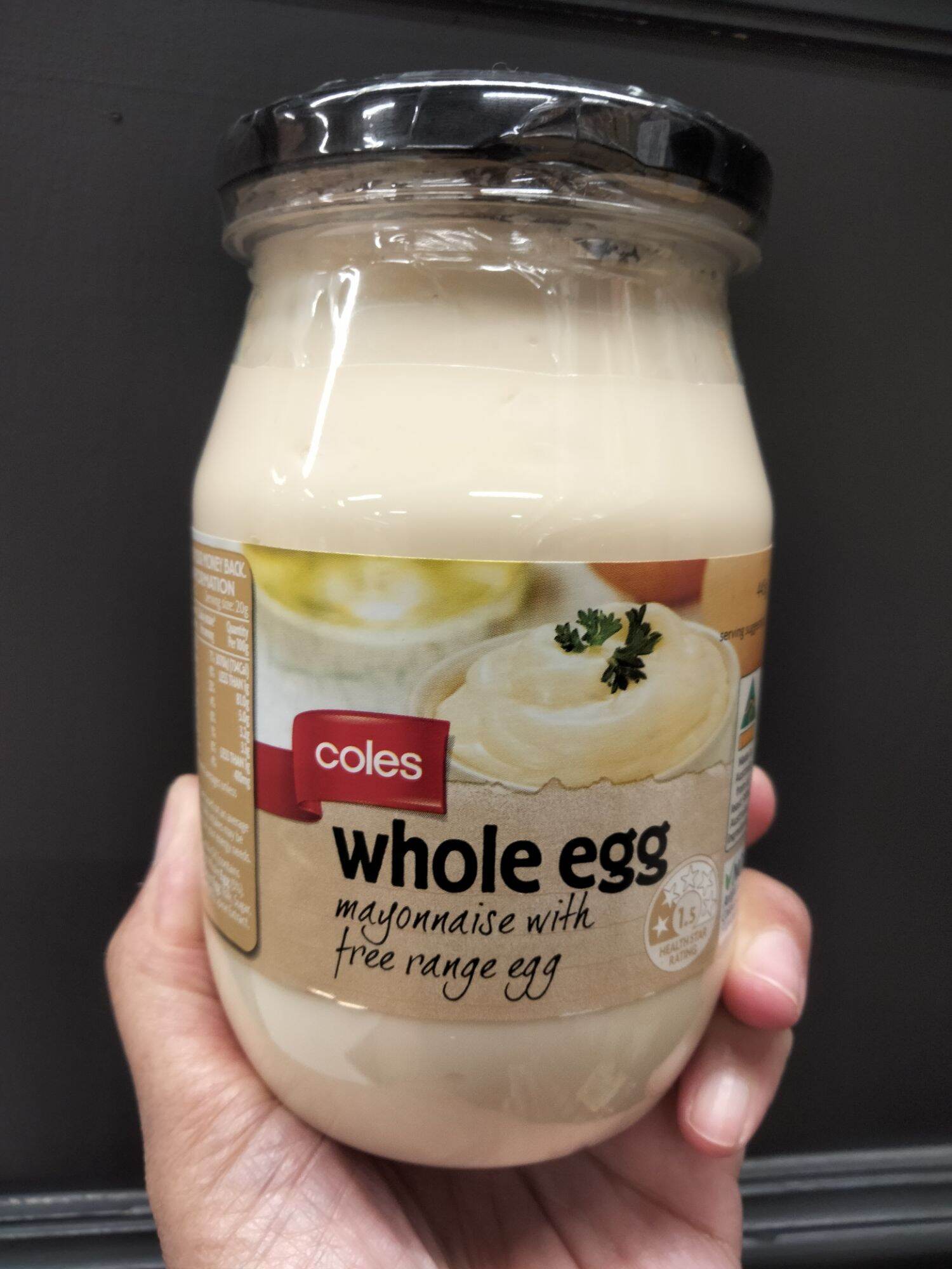 Coles Whole Egg Mayonnaise มายองเนส 445 กรัม ราคาพิเศษ Lazada.co.th