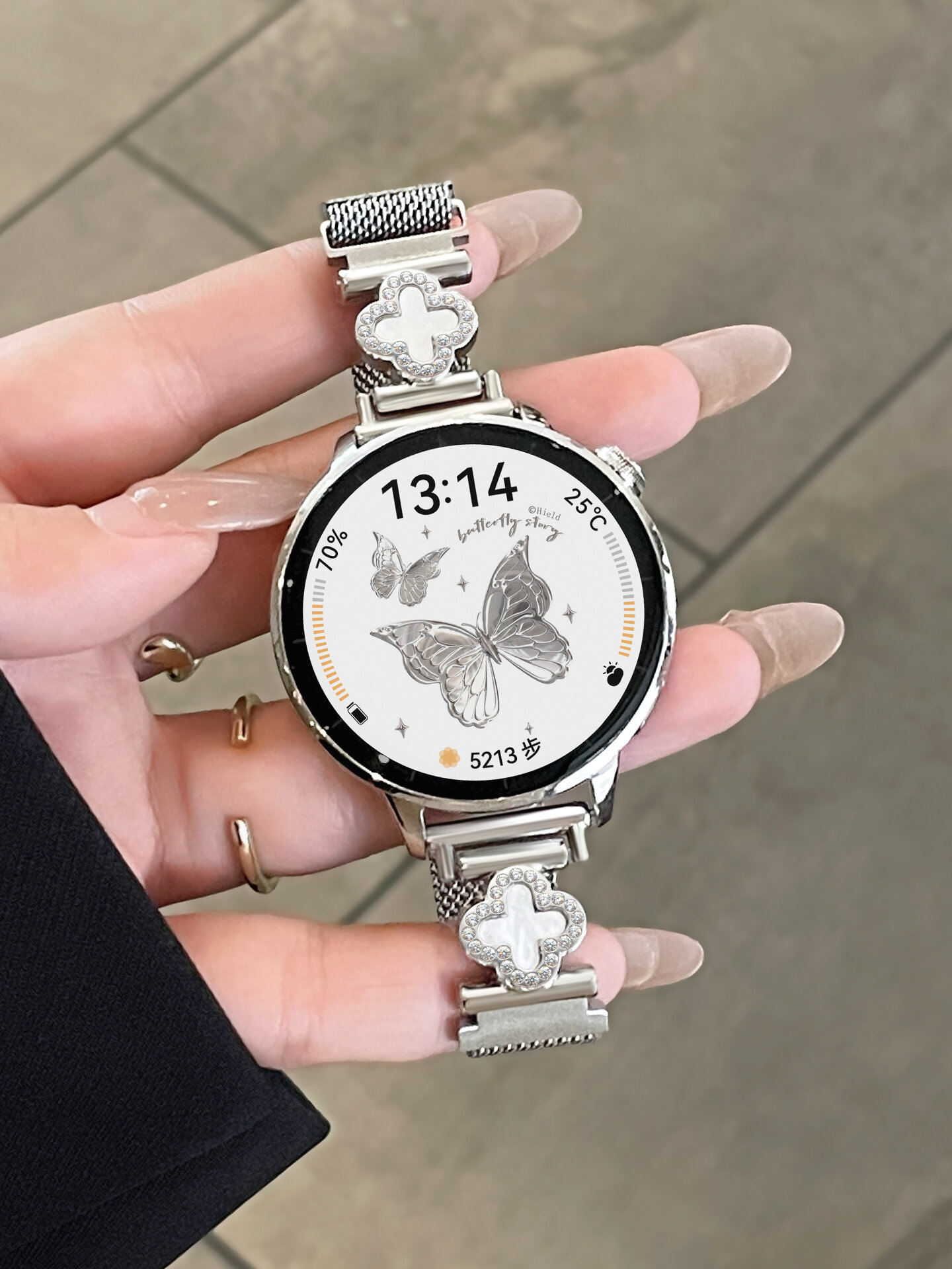 YUNDINGCHUANGXIANG | Metal Magnetic Strap for Smartwatch ราคา 274 บาท*ส่งฟรี