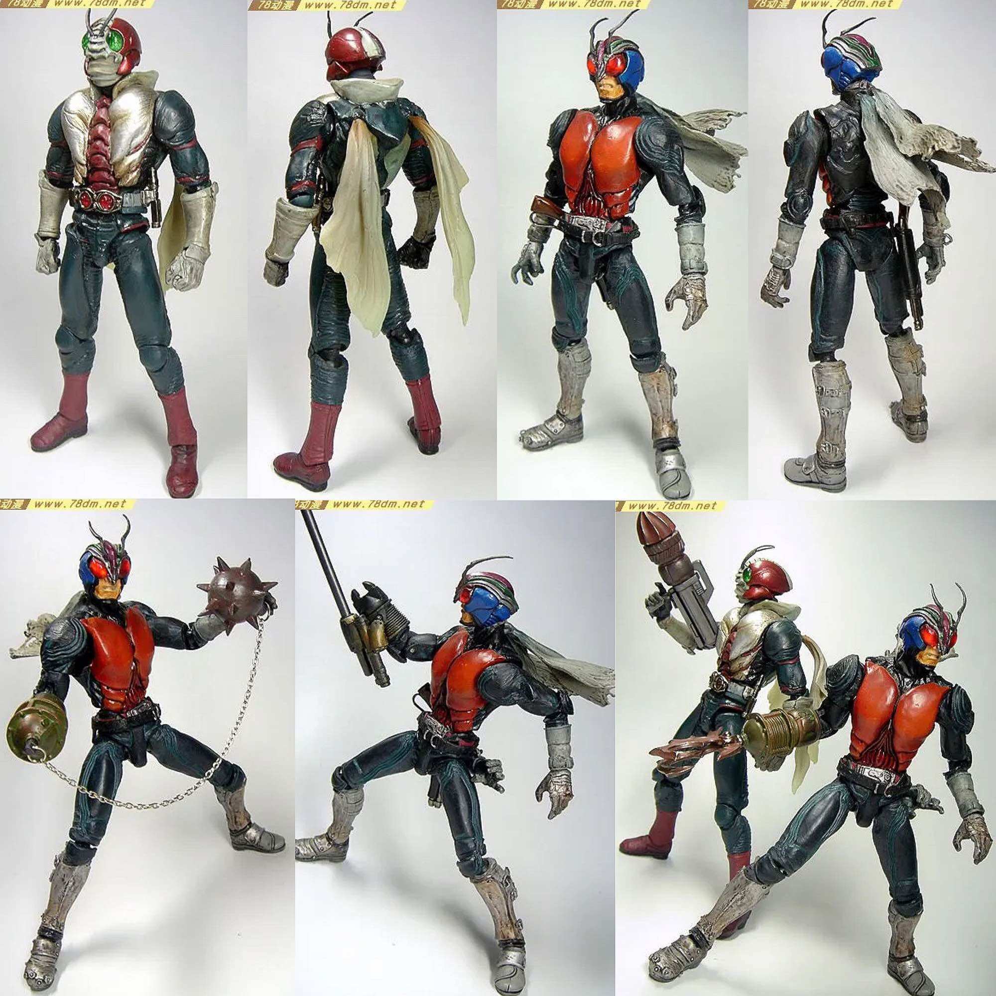 S.I.C. Super Imaginative Chogokin Vol. 18 – Kamen Rider V3 & Riderman Action Figures (Japan Import)