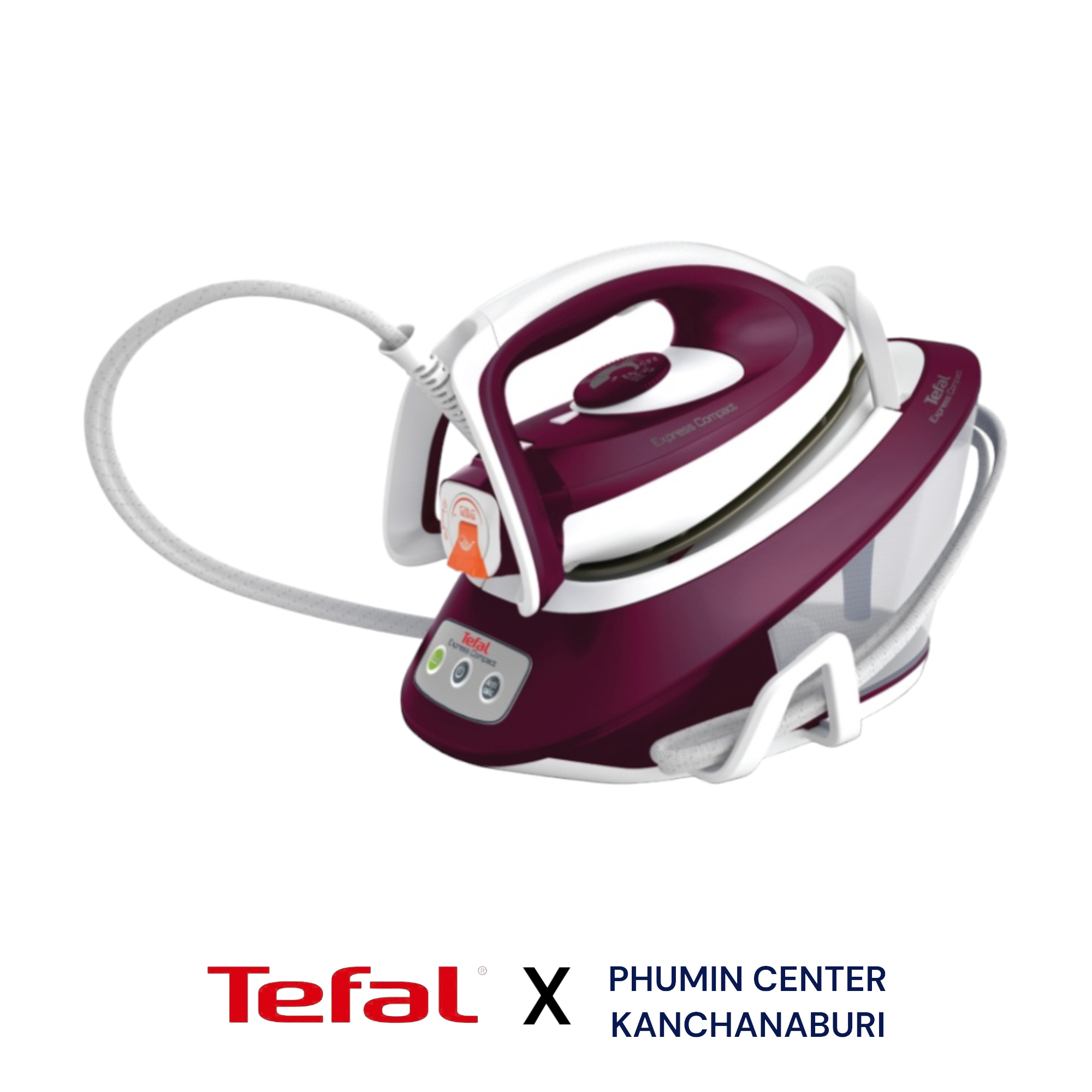 เตารีดไฟฟ้า Tefal เตารีดแรงดันไอน้ำ EXPRESS COMPACT 6 บาร์ รุ่น SV7120T0
