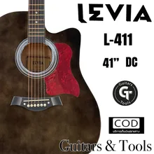 ภาพขนาดย่อของภาพหน้าปกสินค้ากีต้าร์โปร่ง กีต้าร์โปร่งไฟฟ้า ราคาถูก คุณภาพดี ขนาด 41นิ้วมาตรฐาน มีเหล็กขันคอ Levia L-411 มีเก็บปลายทาง จากร้าน Guitars&Tools บน Lazada