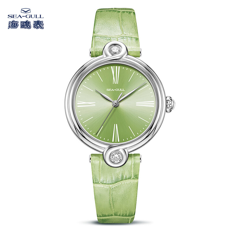 Seagull Infinite Series นาฬิกาแฟชั่นผู้หญิงกลไกอัตโนมัติ Macaroon สีสแตนเลสสตีลหนัง Clasp ราคา 19,539 บาท*ส่งฟรี