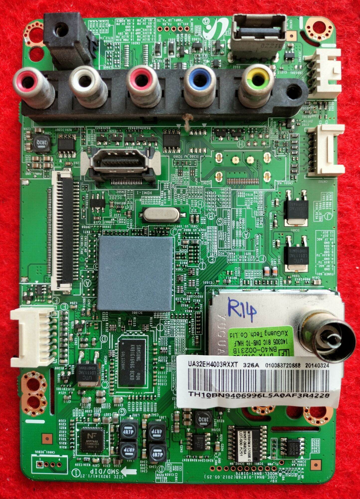 Motherboard Tv Samsung Ua32Eh4003Rxxt Original Bn41-01876, 100% Genuine, Removed from the Screen. ราคา 430 บาท*ส่งฟรี