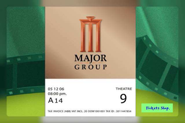 Major Cineplex ตั๋วหนัง เมเจอร์ Major ราคาถูก ทุกเรื่อง ทุกสาขา E-ticket จองให้เข้าดูได้เลย (แจ้งรายละเอียดก่อนกด) ราคา 140 บาท*ส่งฟรี