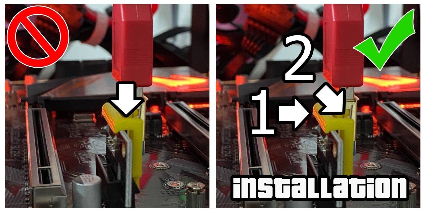 คลิปล็อค PCI-E Riser Lock Clip ช่วยการเชื่อมต่อไรเซอร์กับเมนบอร์ด ...