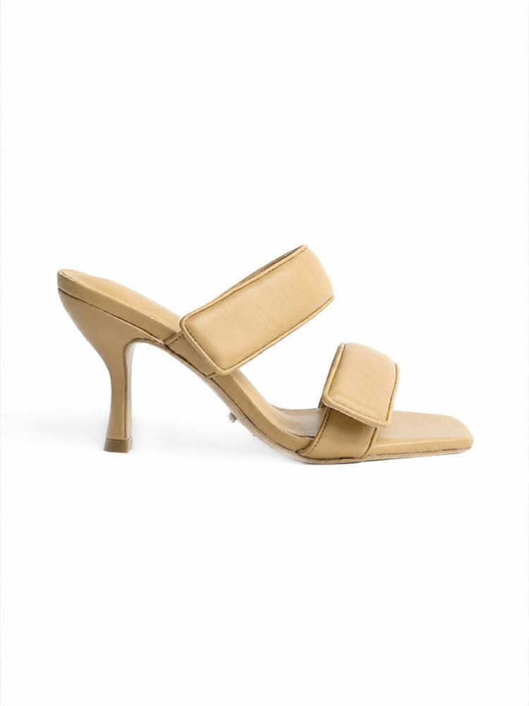 Tony Bianco | Strapless Fine-Heel Square-Toe Sandals ราคา 8,664 บาท*ส่งฟรี