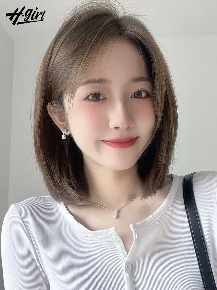 H.GIRL | Full Cap Natural Human Hair Wig Lace Front Shoulder Length ราคา 13,398 บาท*ส่งฟรี