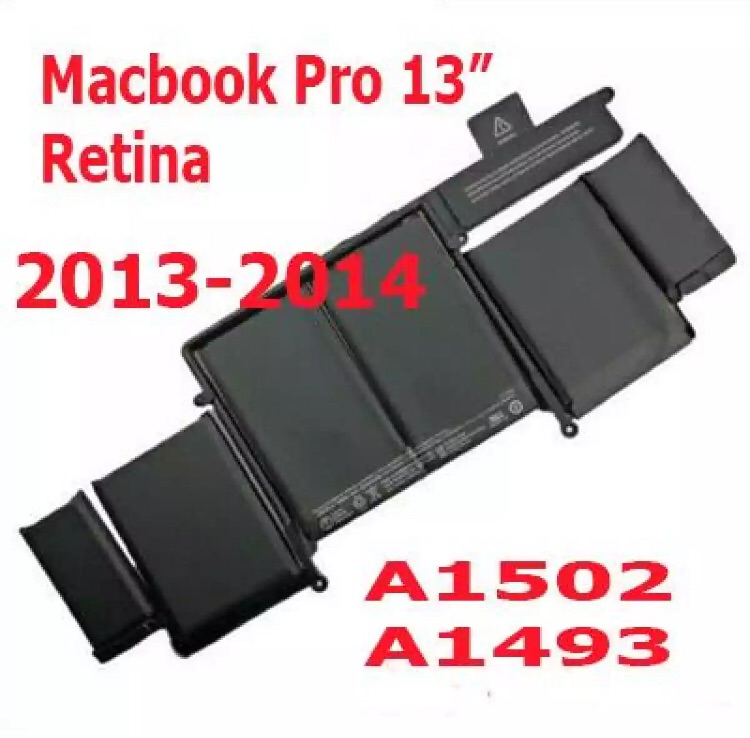 Macbook Pro Retina A1502 A1493 ME864 ME865  laptop battery 2013 2014 New Original สินค้าแท้