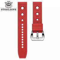 มีสต็อกในประเทศไทย สายนาฬิกา SteelDive Rubber band 20/22mm for Automatic watches