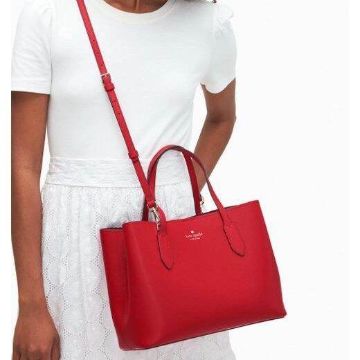 ของแท้ ???? กระเป๋าสะพาย Kate Spade Harper Satchel Black Medium Bag Crossbody Leather Style