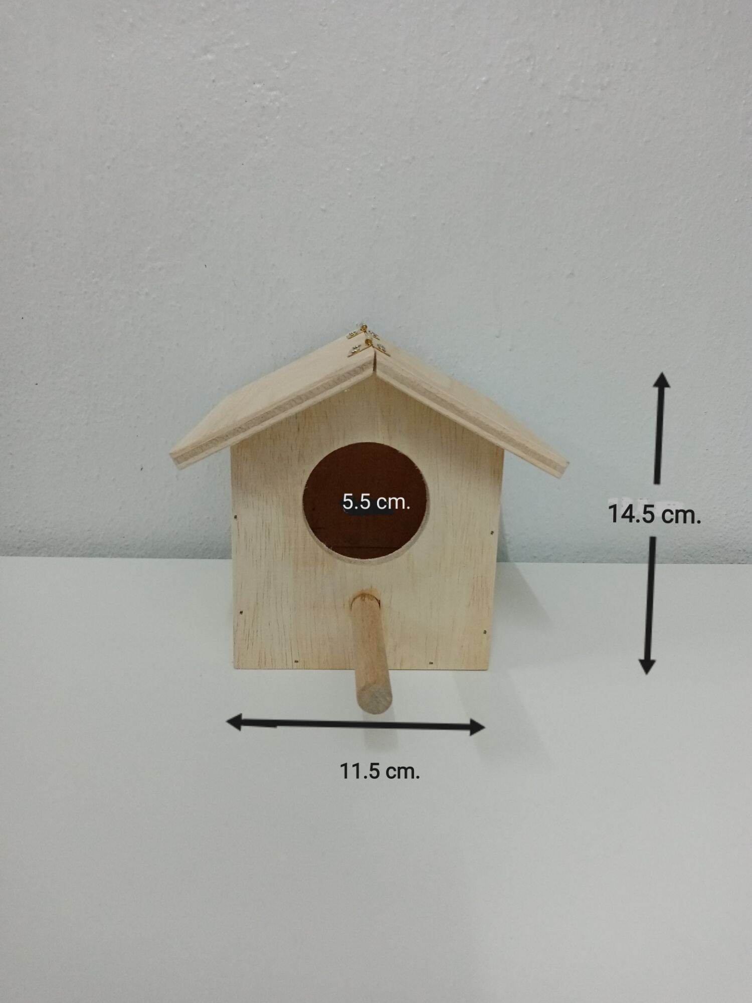 บ้านกระรอก บ้านนก ทำจากไม้ ประตูกลม