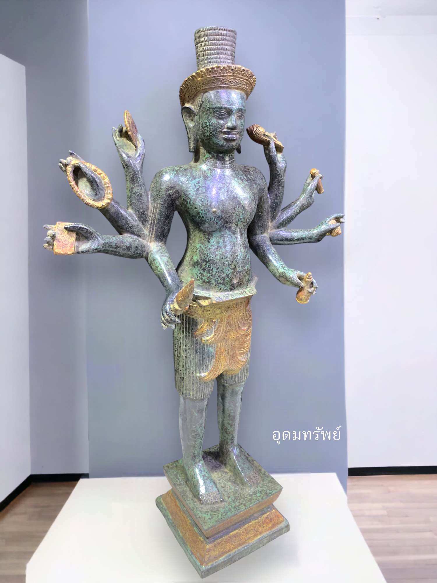 พระนารายณ์ Vishnu big size เทวรูปศิลปะขอมองค์ใหญ่ขนาดสูง 84 เซนติเมตร ราคา 33,000 บาท*ส่งฟรี