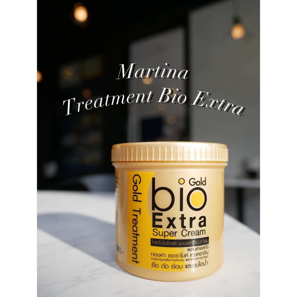 1กระปุกสีน้ำเงิน ทรีทเม้นท์ไบโอ Bio Gold Extra Super Treatment