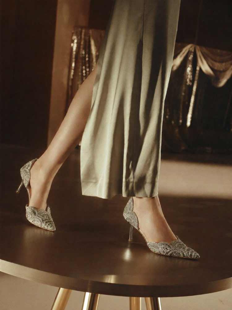 73hours | Elegant Fairy Style Wedding Evening High Heel Shoes ราคา 9,967 บาท*ส่งฟรี